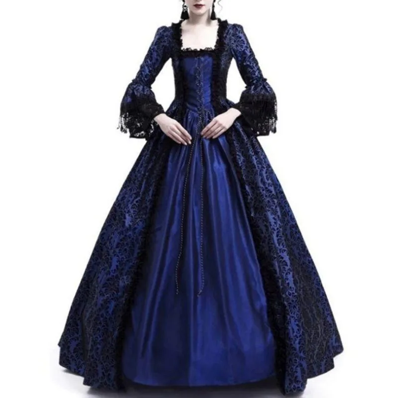 Kleid – Viktorianischer Stil blau Kleid – Viktorianischer Stil blau
