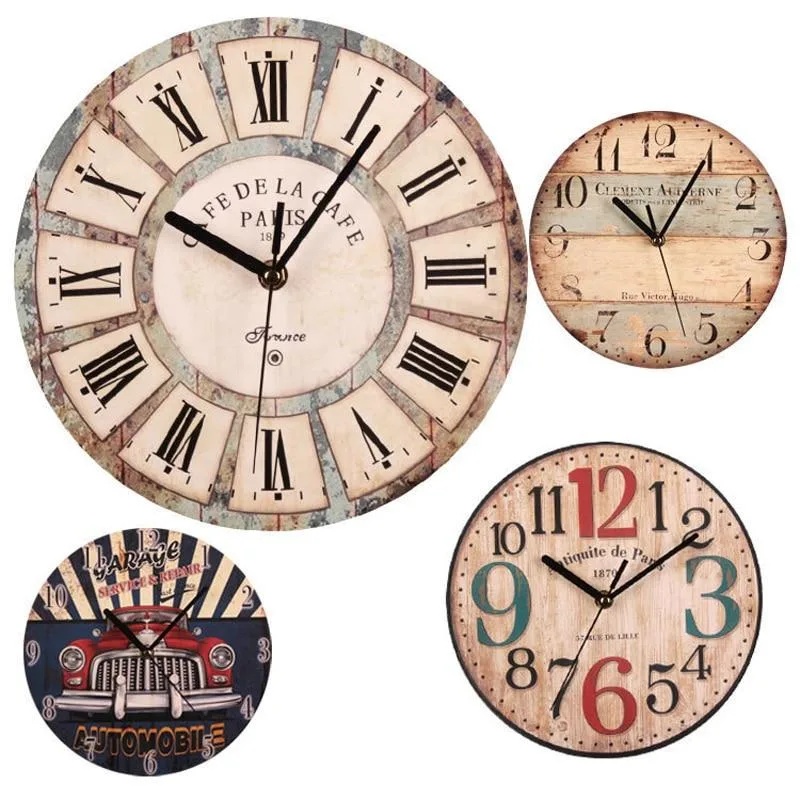 Wanduhr – Vintage aus Holz Wanduhr – Vintage aus Holz